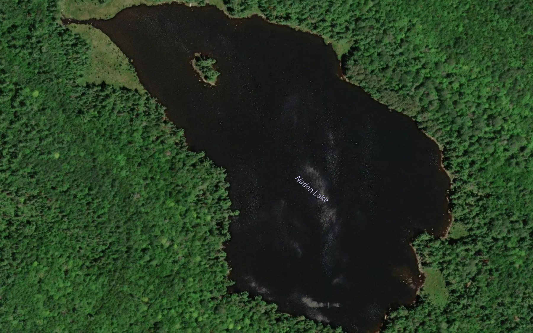 Satellite map of the Nadon Lake