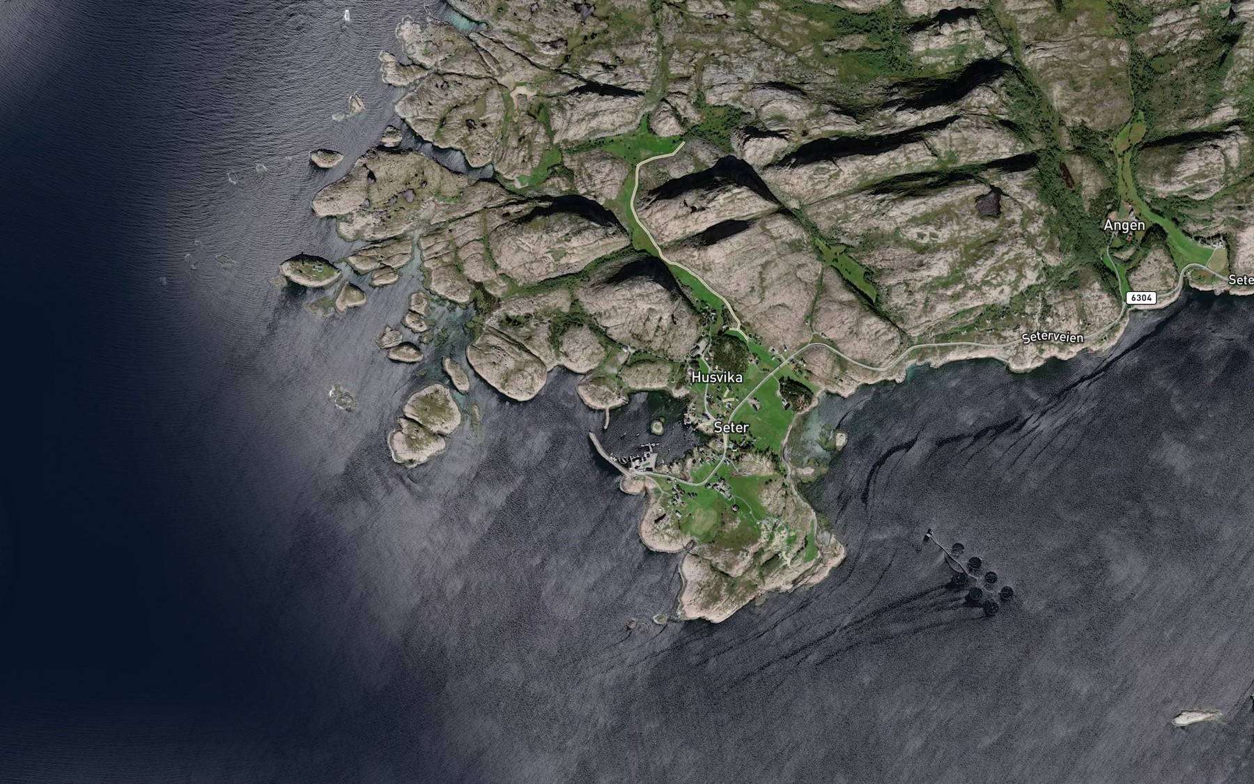 Satellite map of the Korsvika