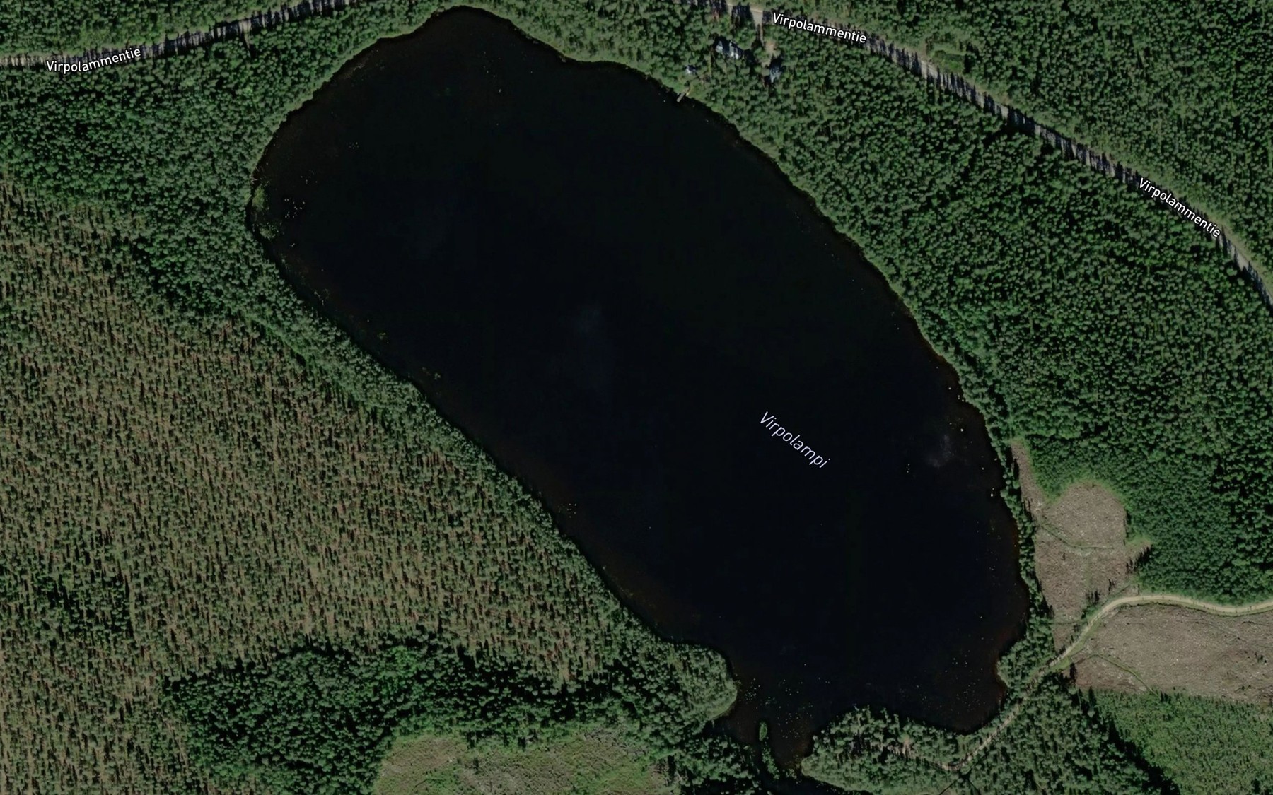 Satellite map of the Virpolampi