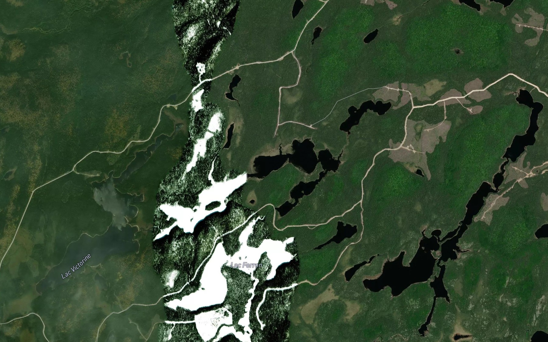 Satellite map of the Lac Merchant