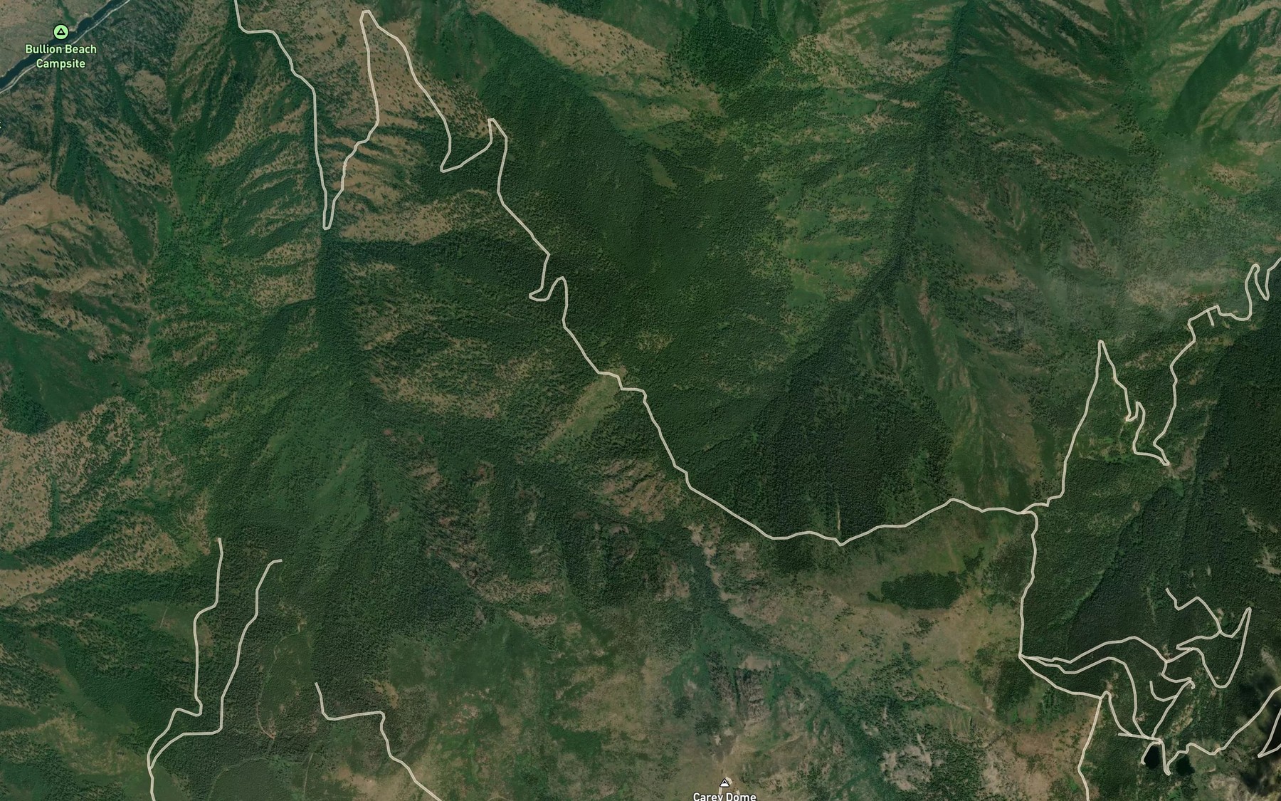 Satellite map of the Dry Lake