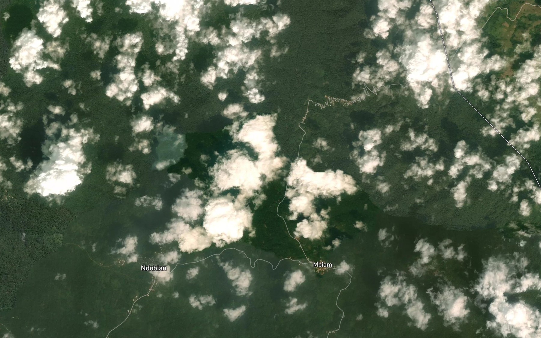 Satellite map of the Makopa