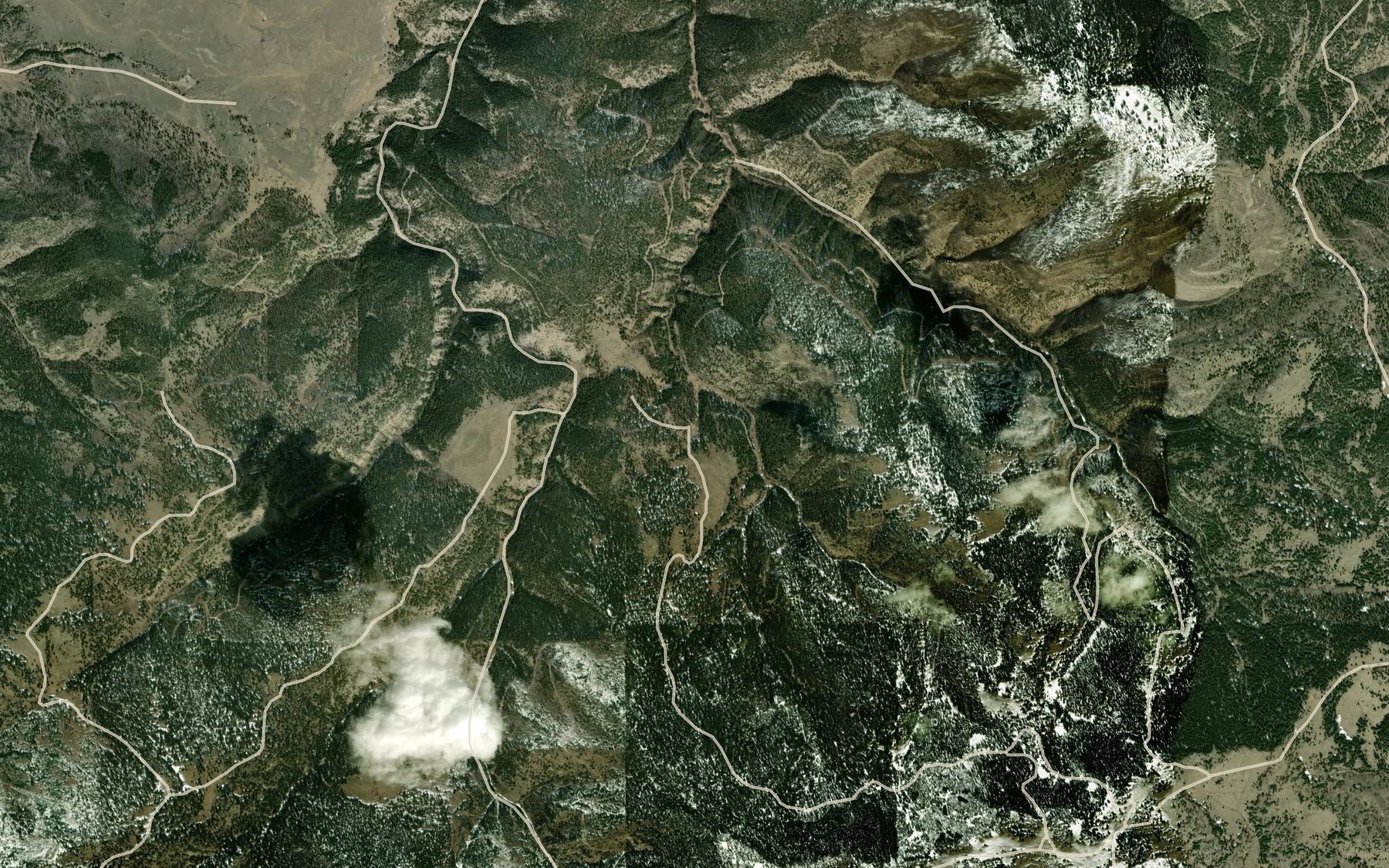 Satellite map of the Den Gulch Spring