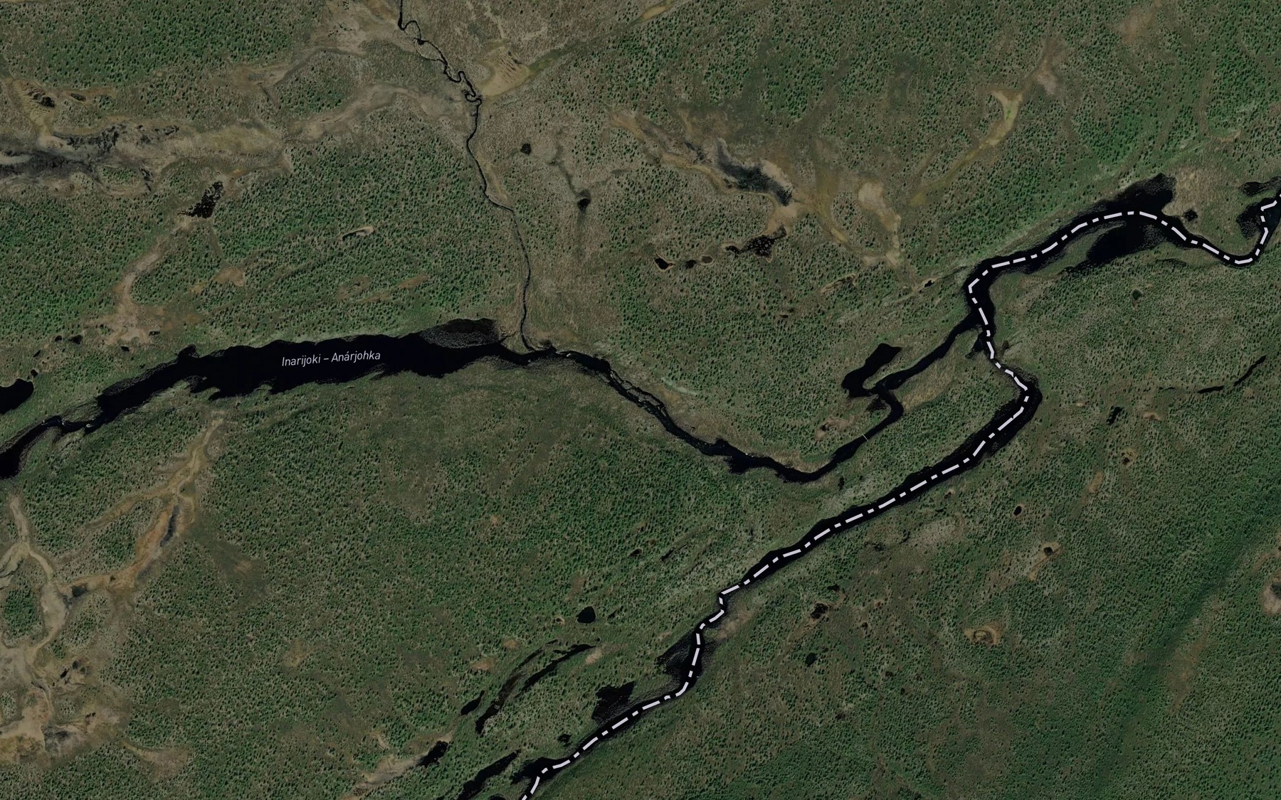 Satellite map of the Manabaiguoika