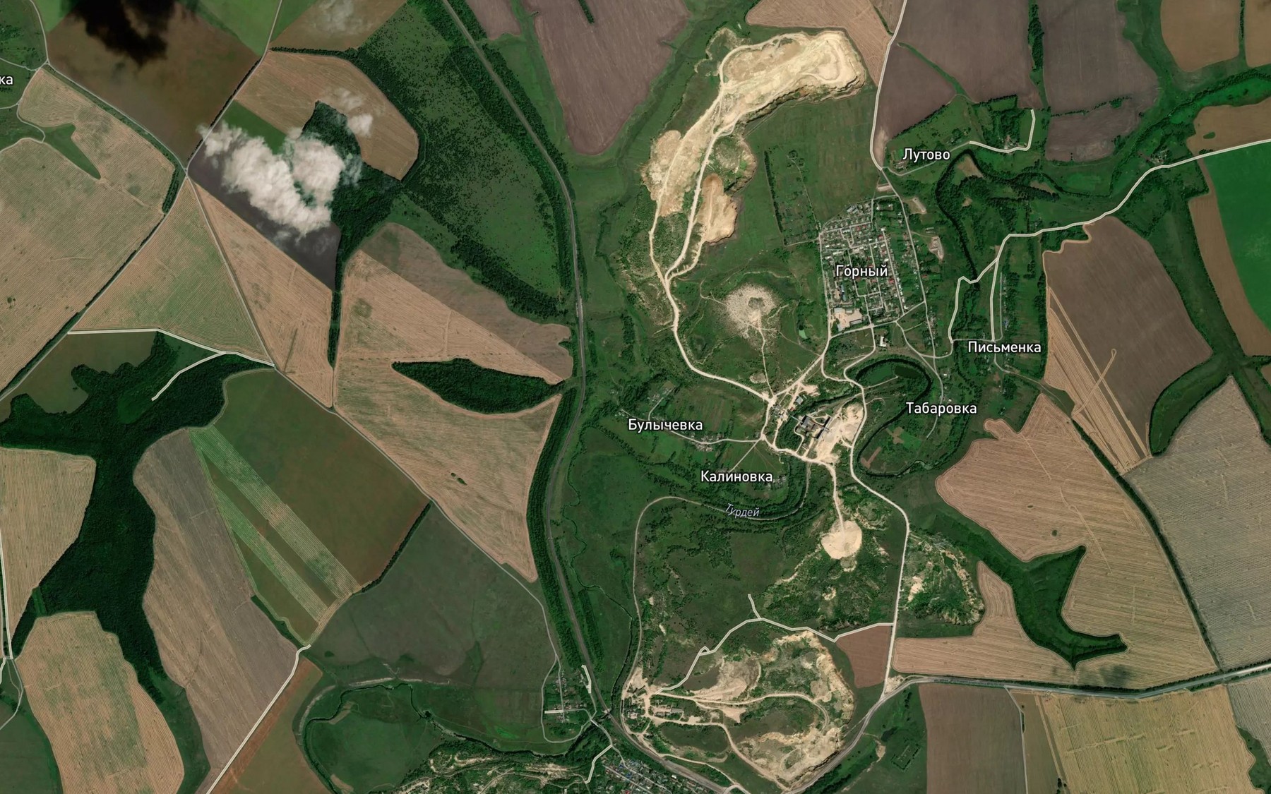 Satellite map of the Turdey
