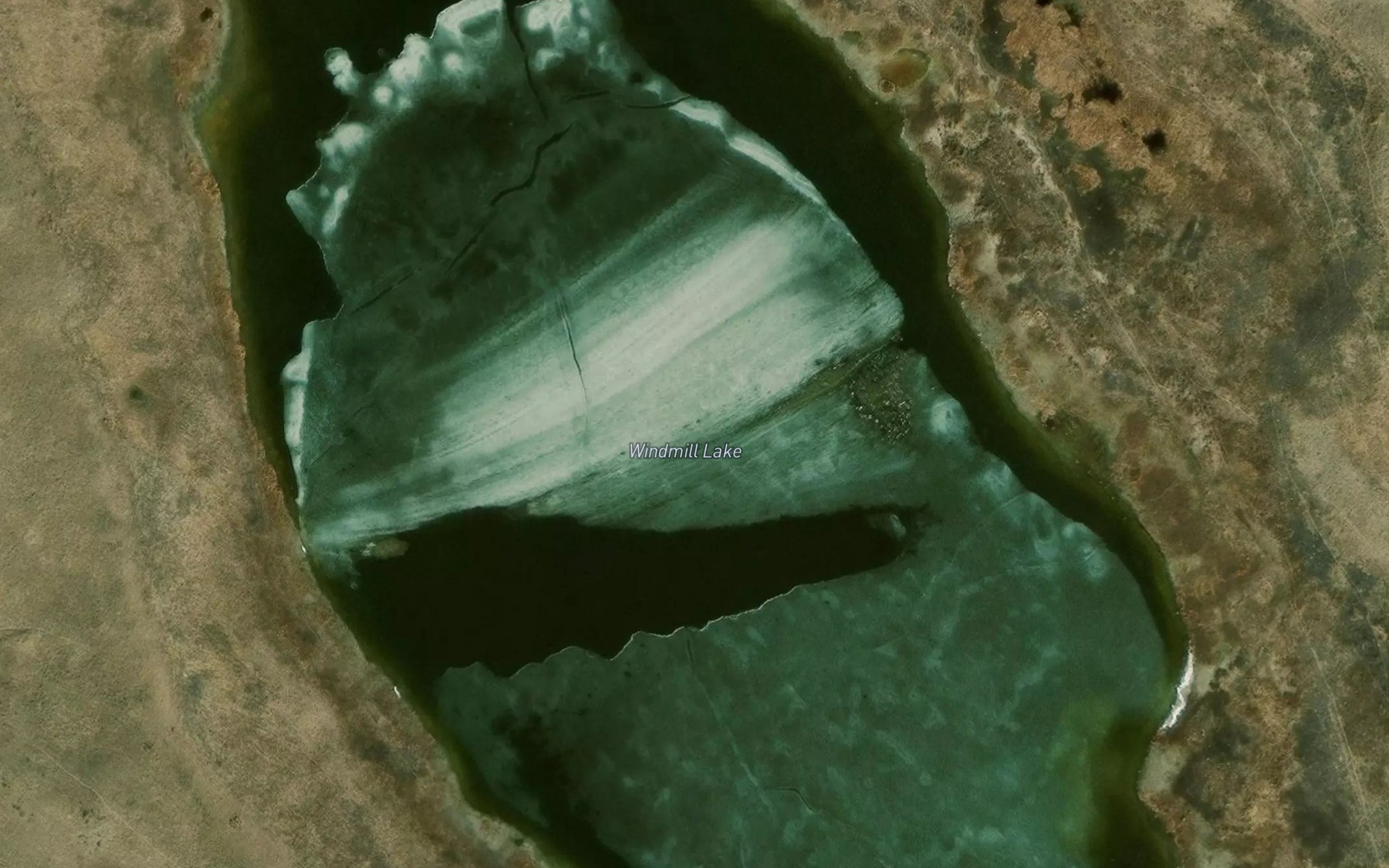 Satellite map of the Windmill Lake