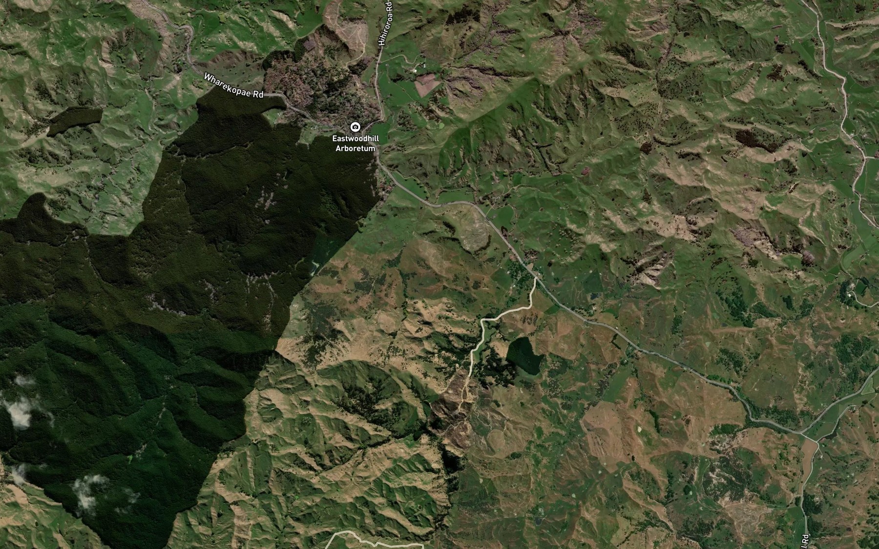 Satellite map of the Taumatapoupou Stream