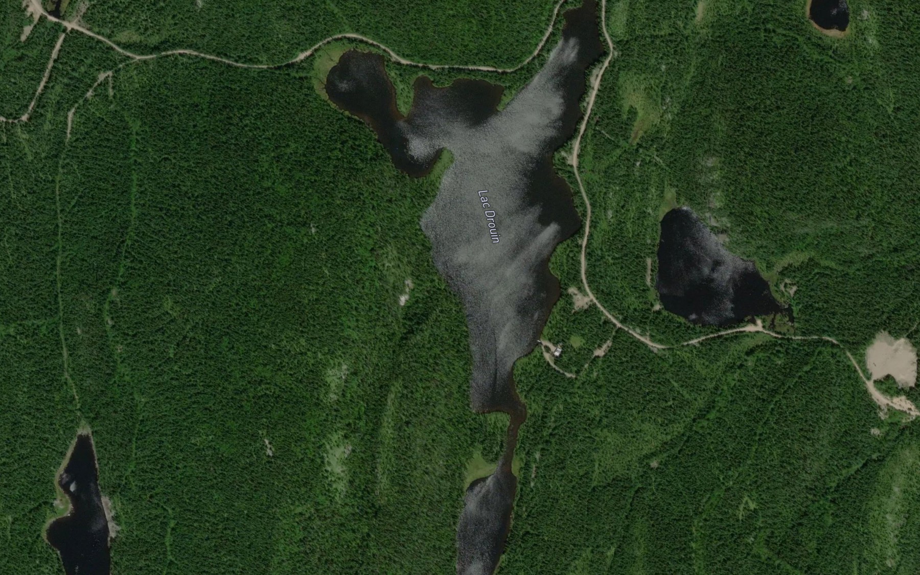 Satellite map of the Lac Drouin