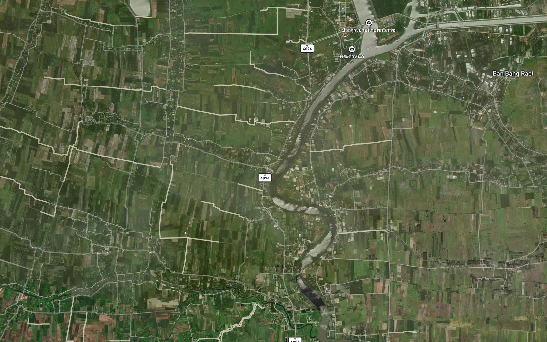 Satellite map of the Khlong Wat Pak Trong