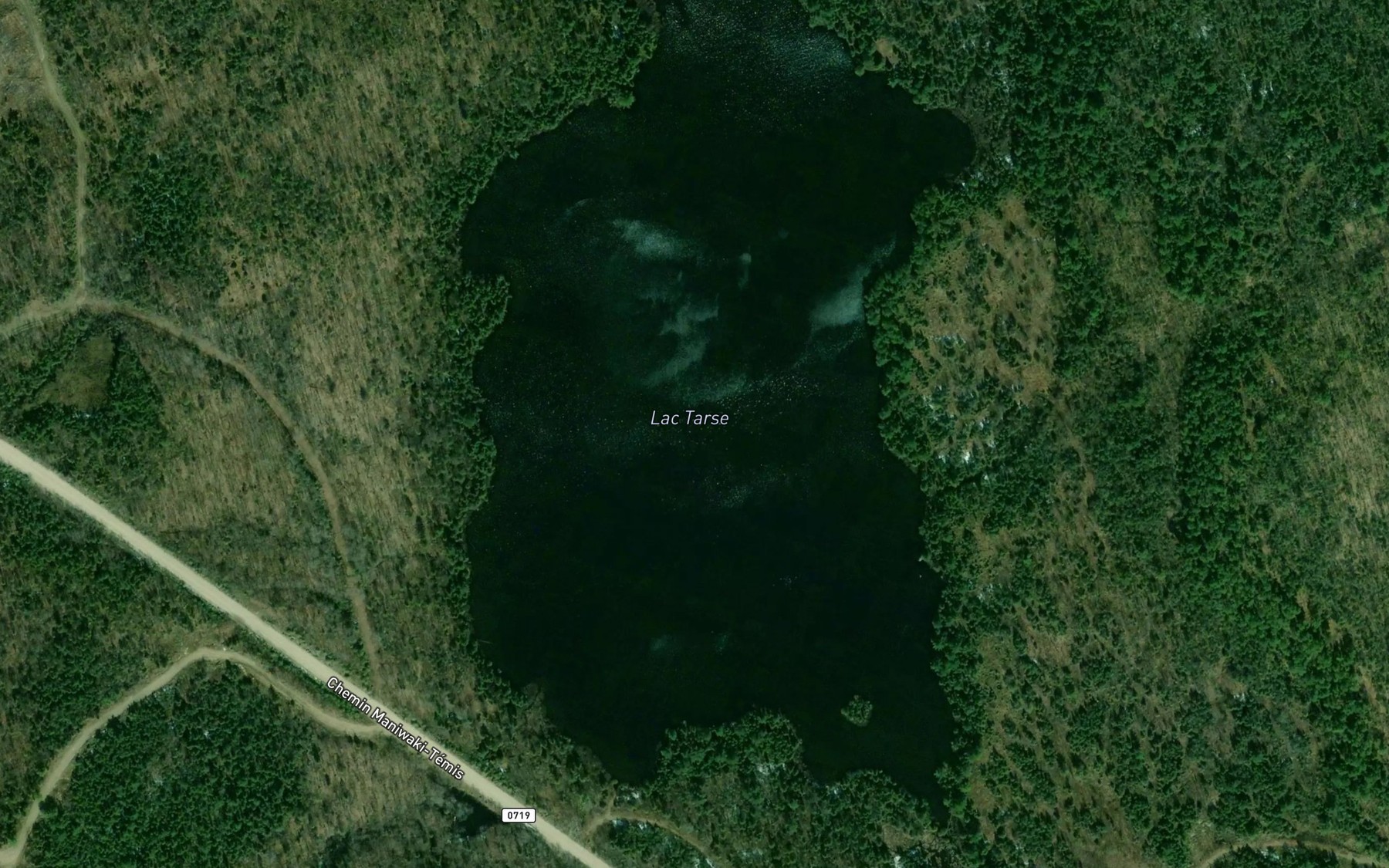 Satellite map of the Lac Tarse