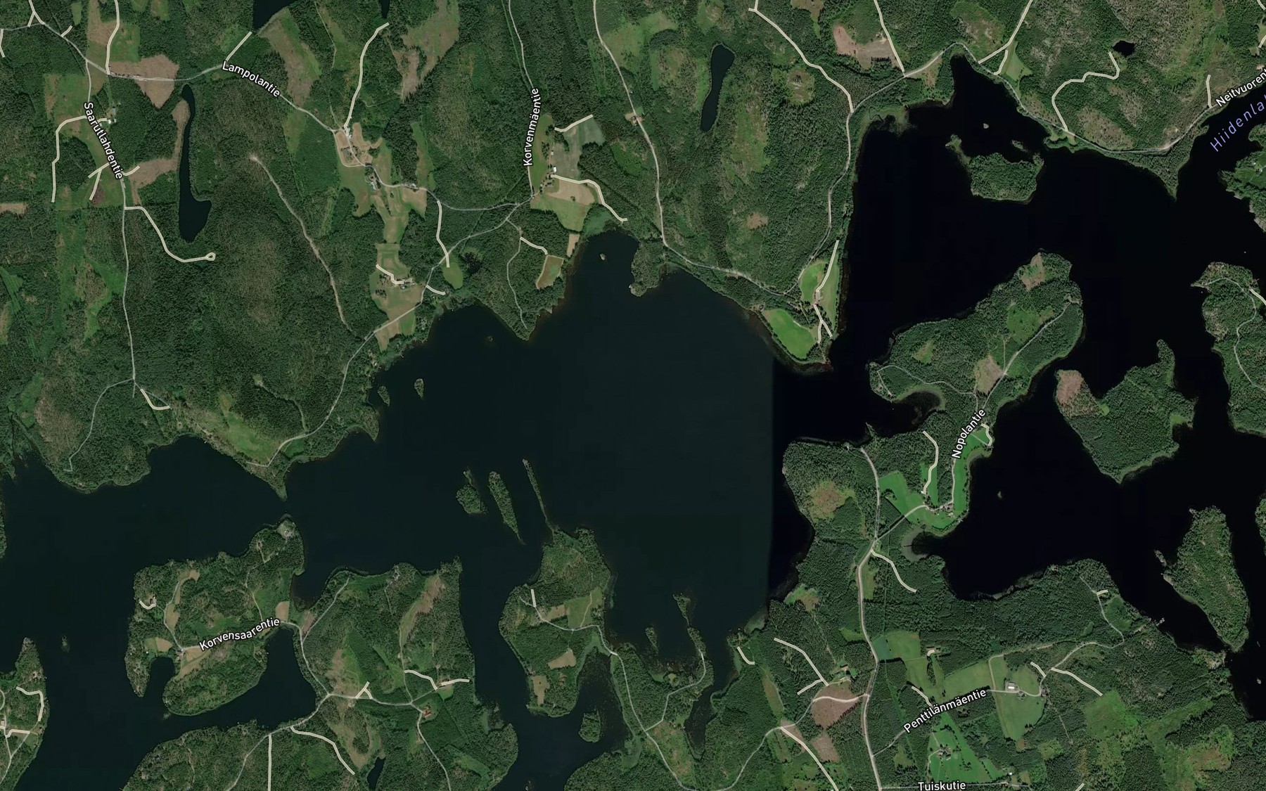 Satellite map of the Pitkalahti