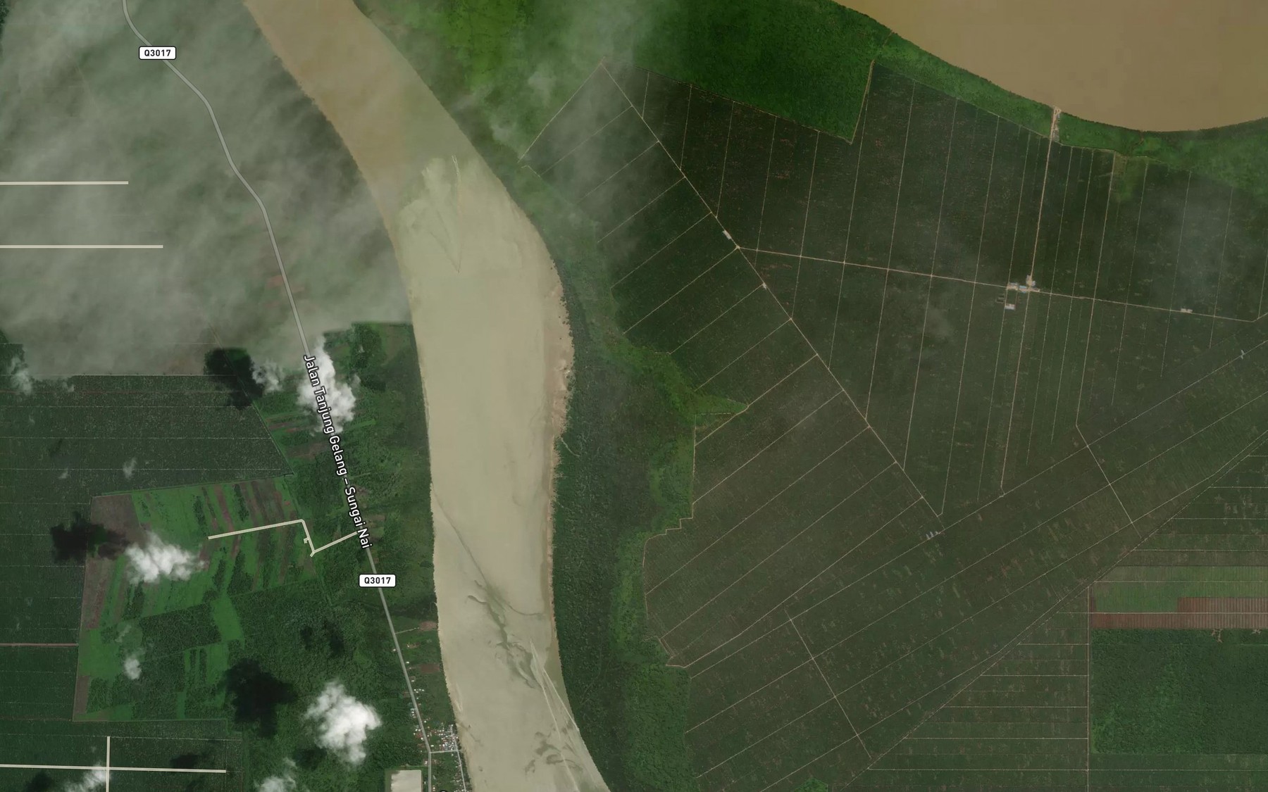 Satellite map of the Sungai Tuloh Kechil