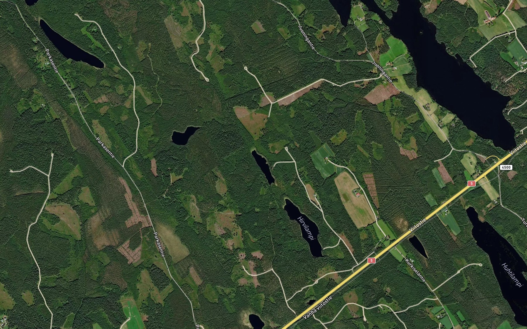 Satellite map of the Venelampi