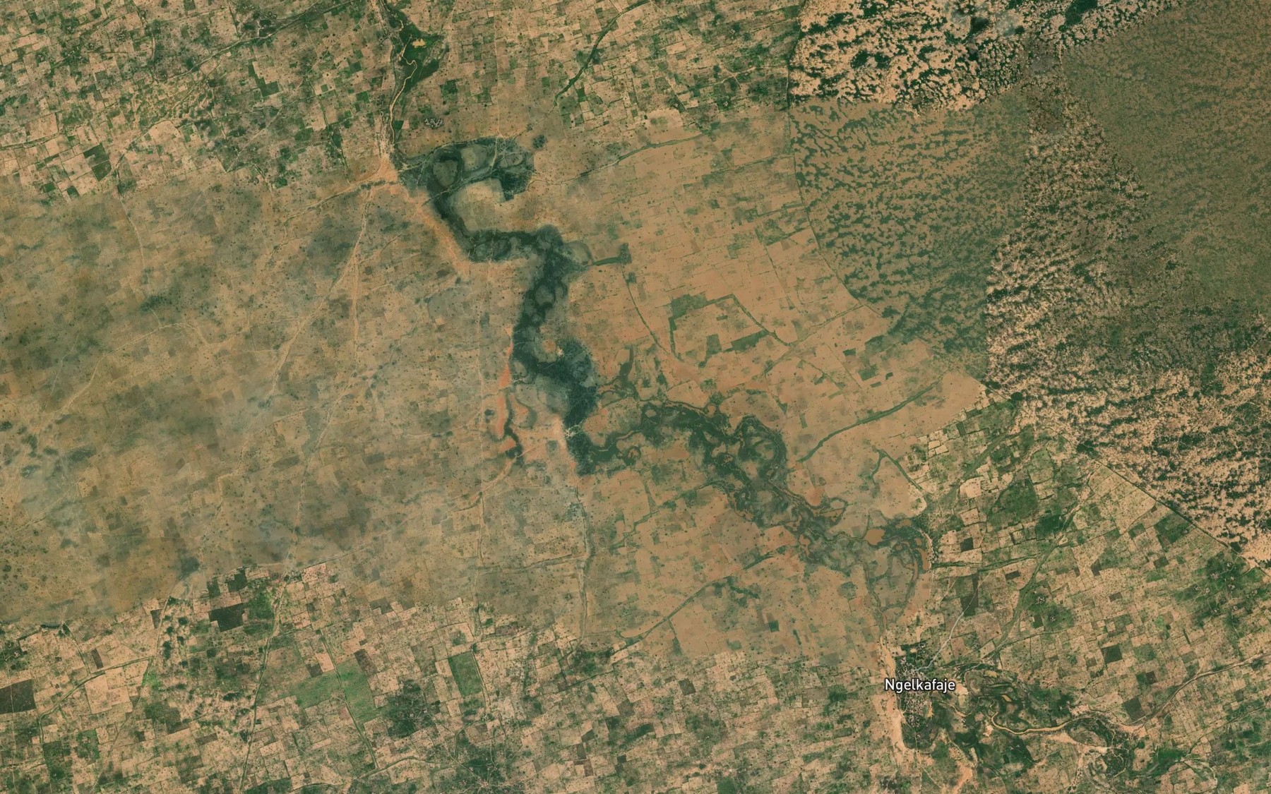 Satellite map of the River Mamudo