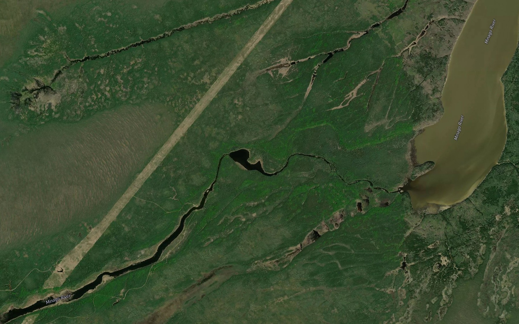Satellite map of the Limestone Rapids