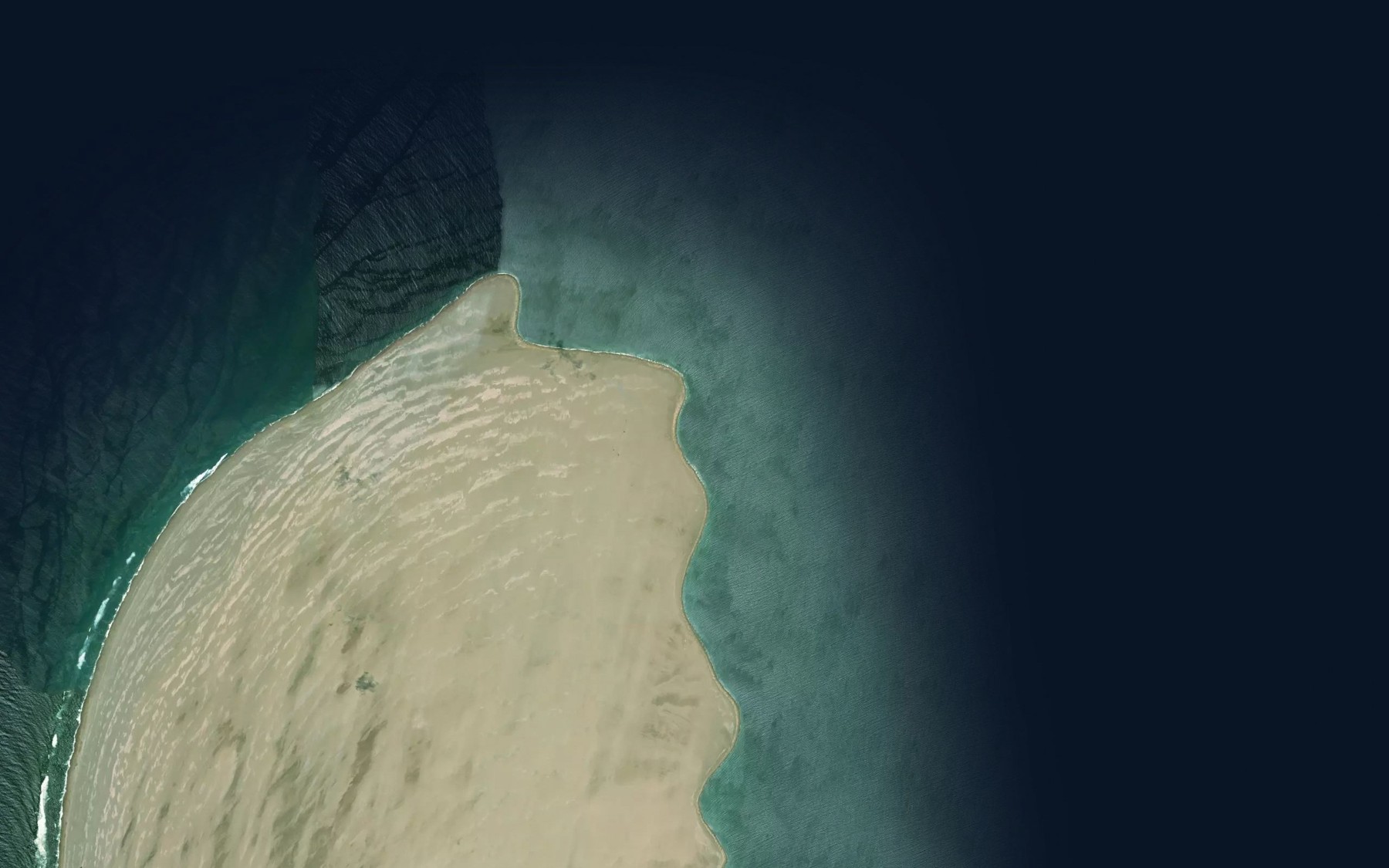 Satellite map of the Enseada do Farol