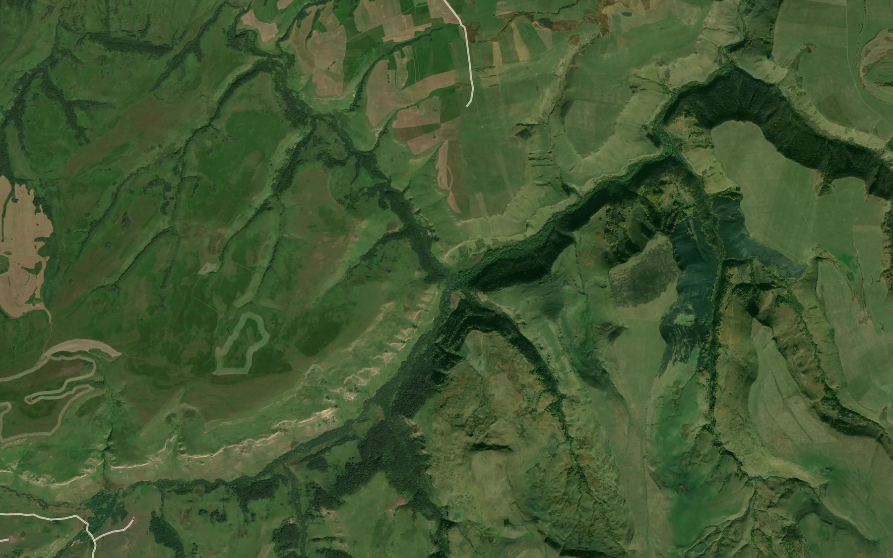 Satellite map of the Tersakan