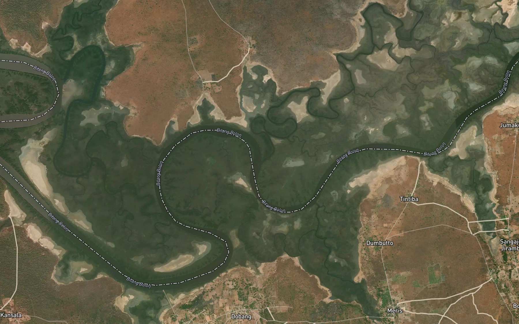 Satellite map of the Jumutung Bolon