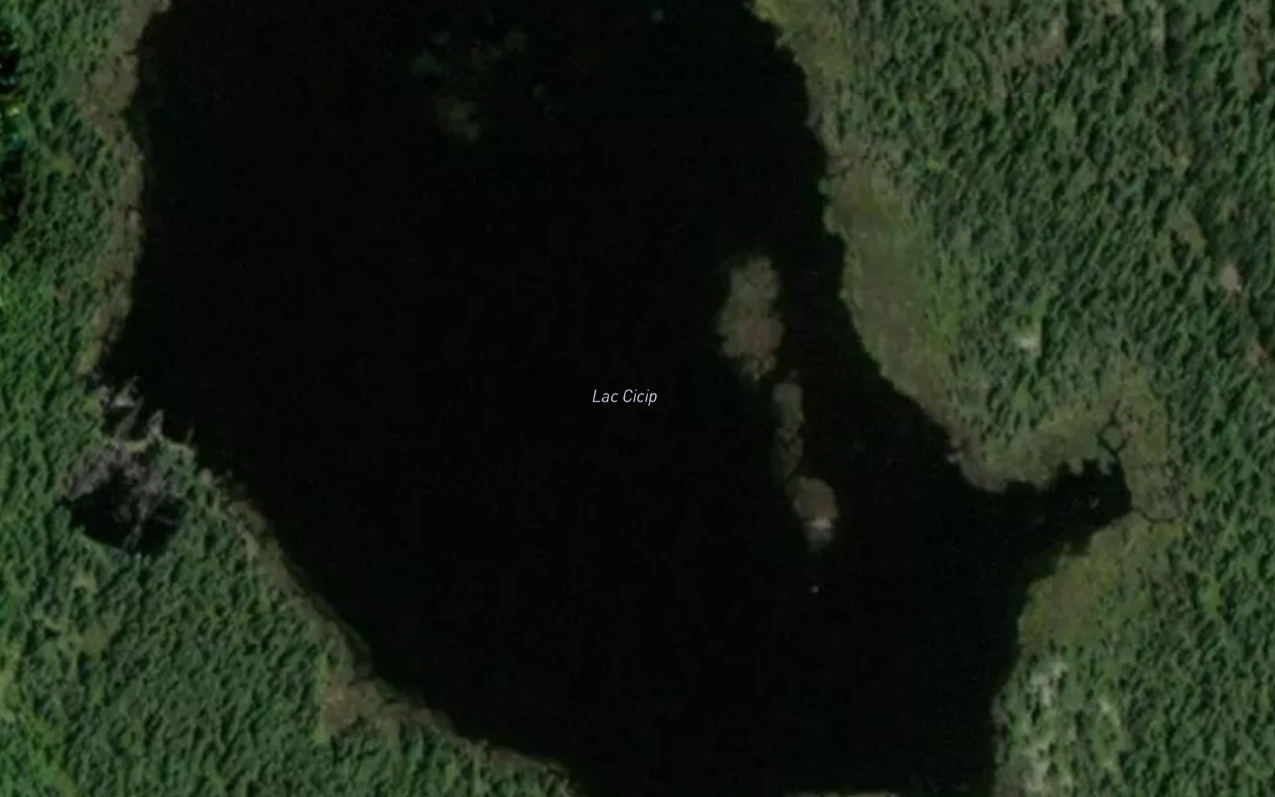 Satellite map of the Lac Cicip