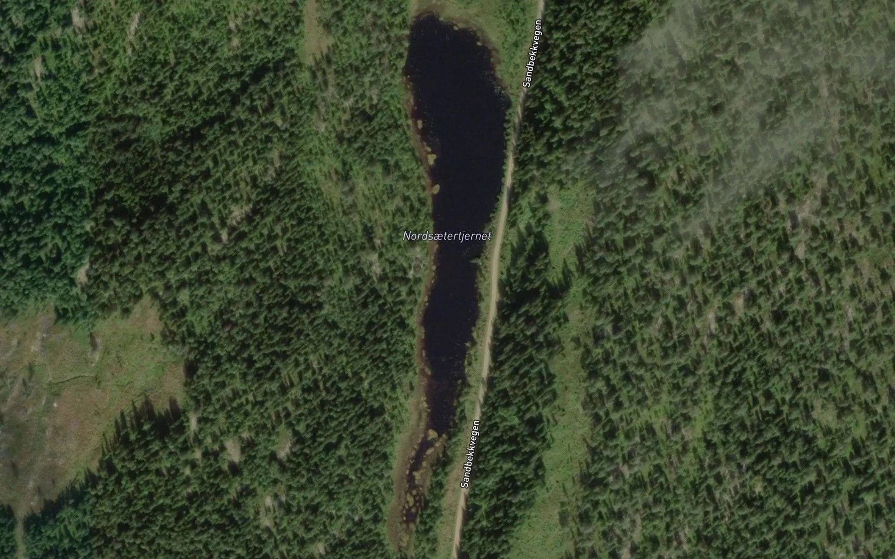 Satellite map of the Nordsaetertjernet