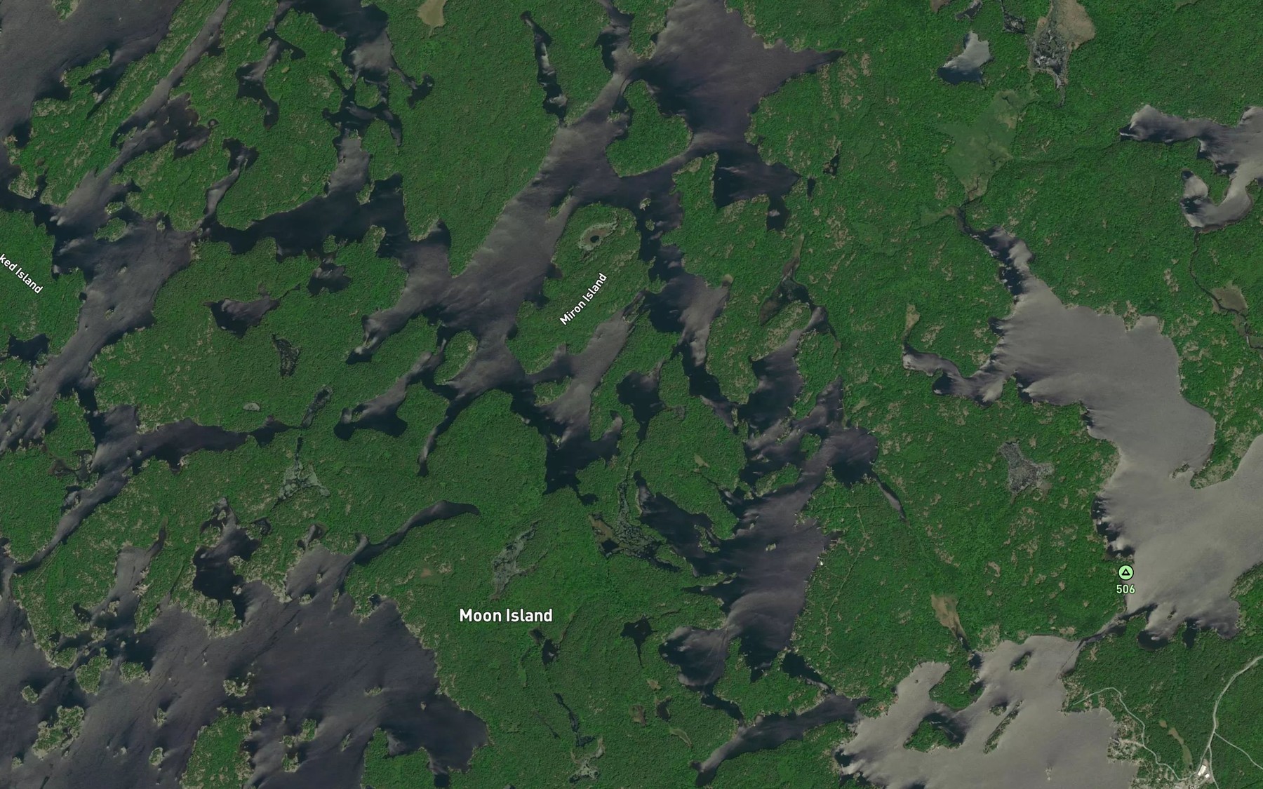 Satellite map of the North Channel