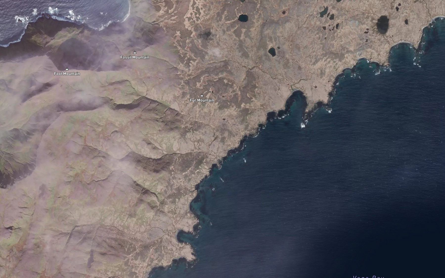 Satellite map of the Fern Creek