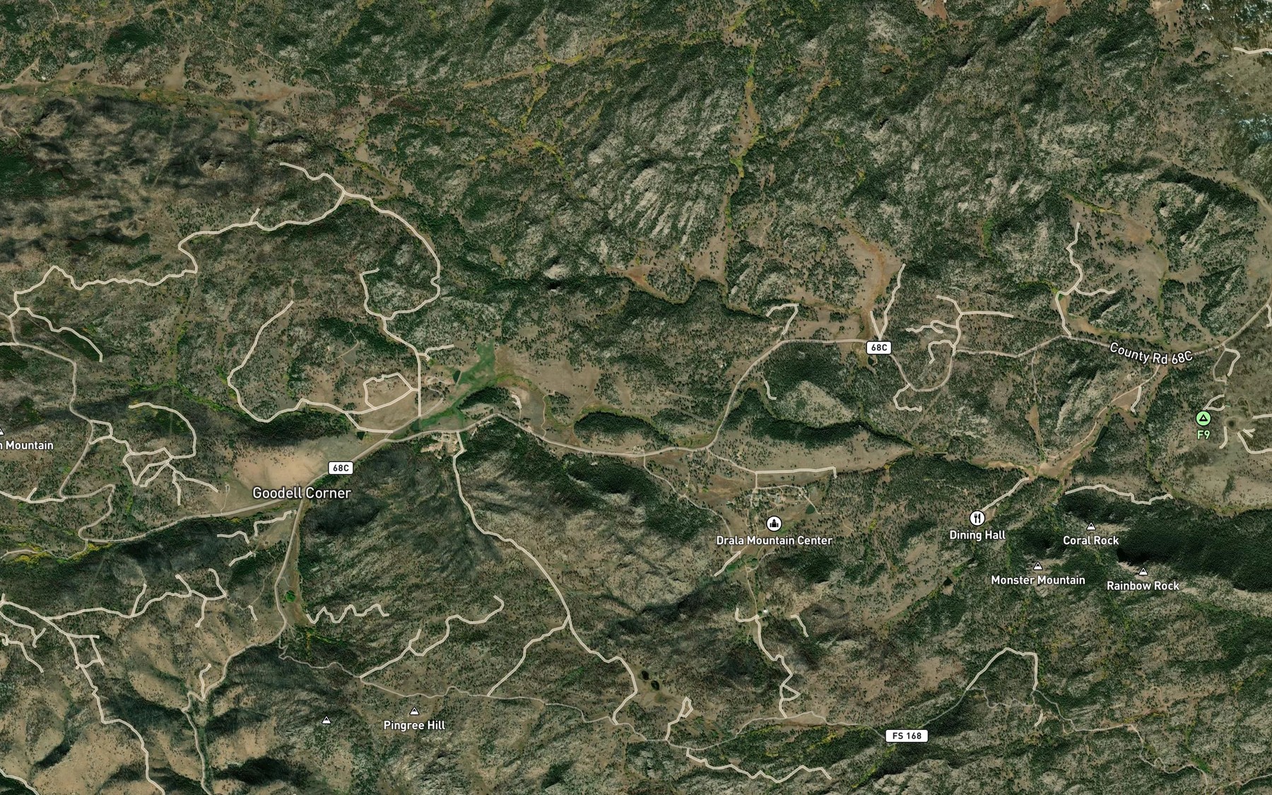 Satellite map of the Pavel Reservoir Number 5