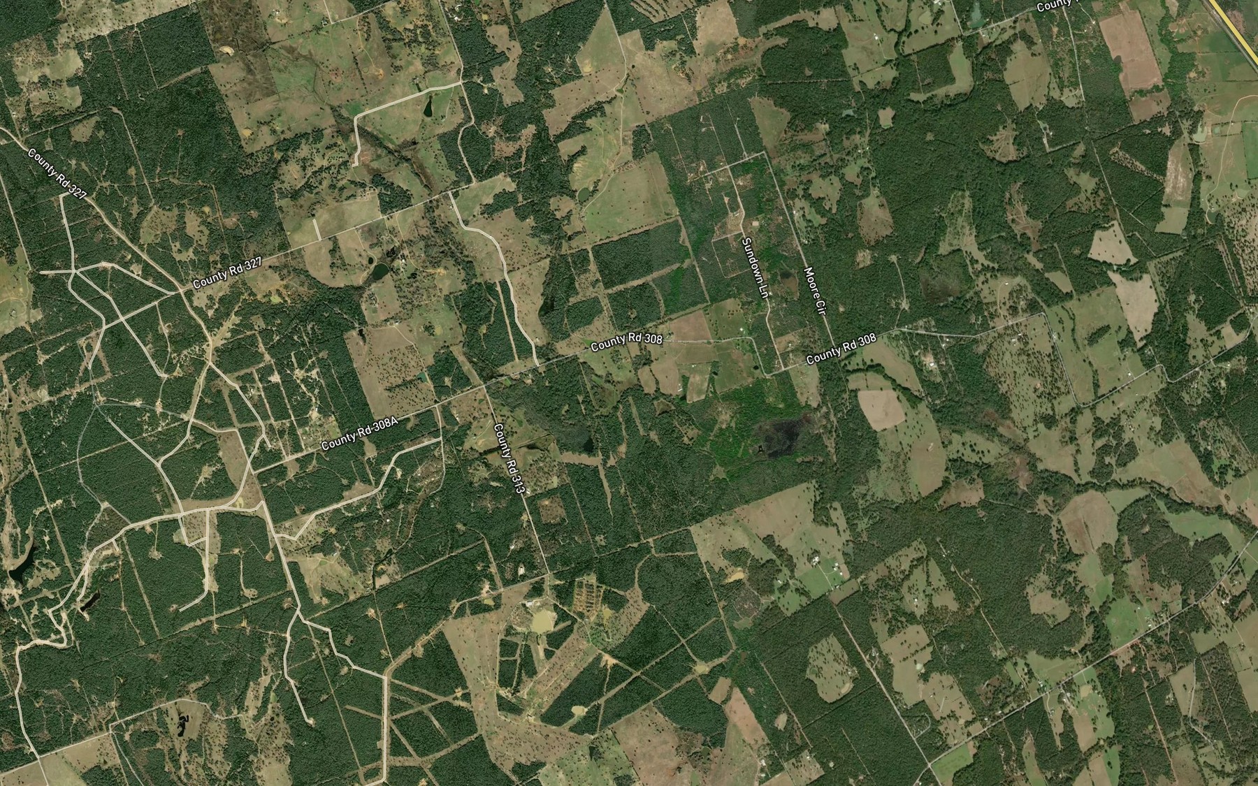 Satellite map of the Frost Branch