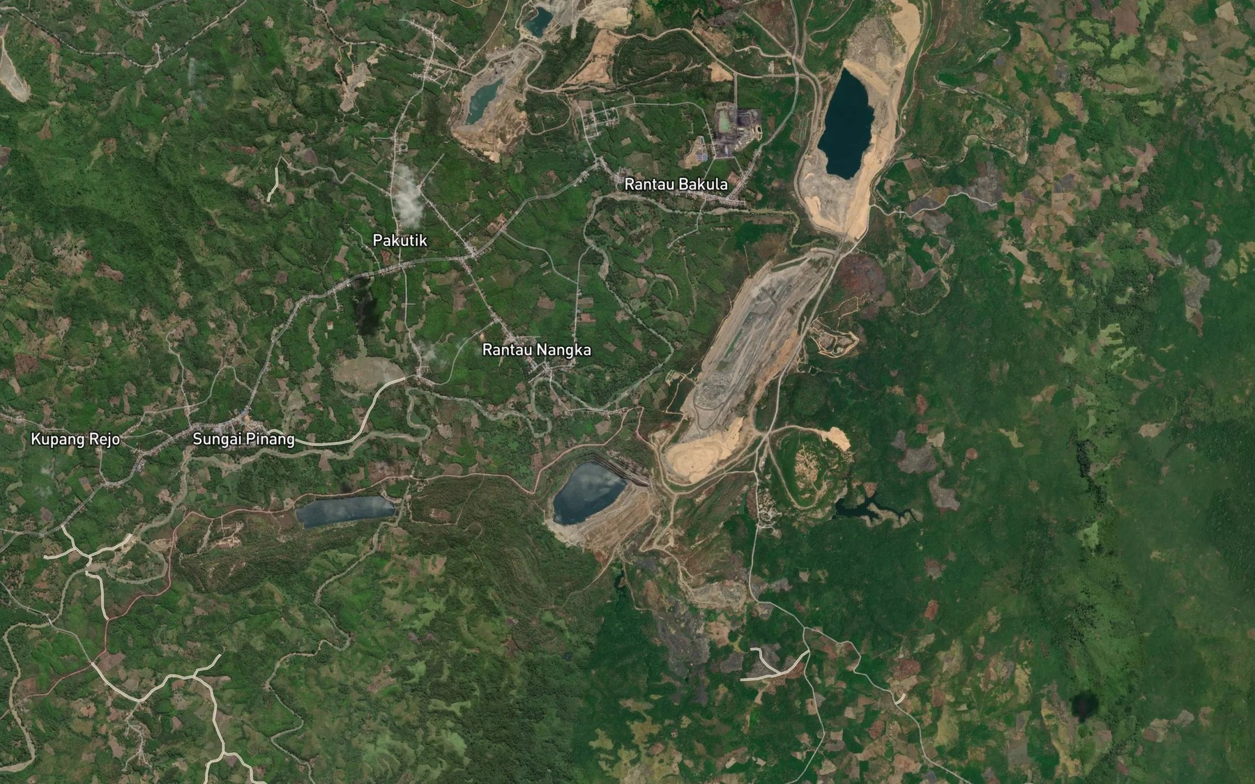 Satellite map of the Sungai Pinang