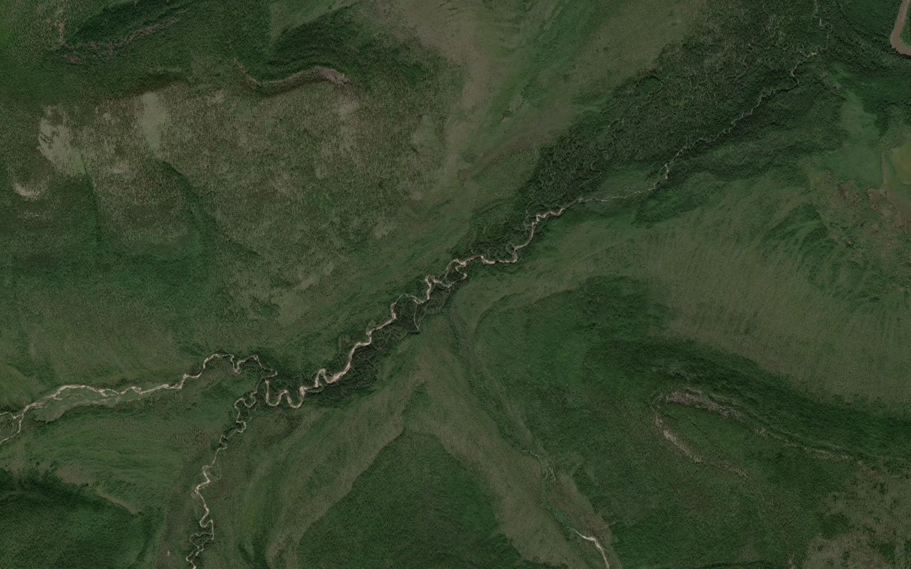 Satellite map of the Salynnakh