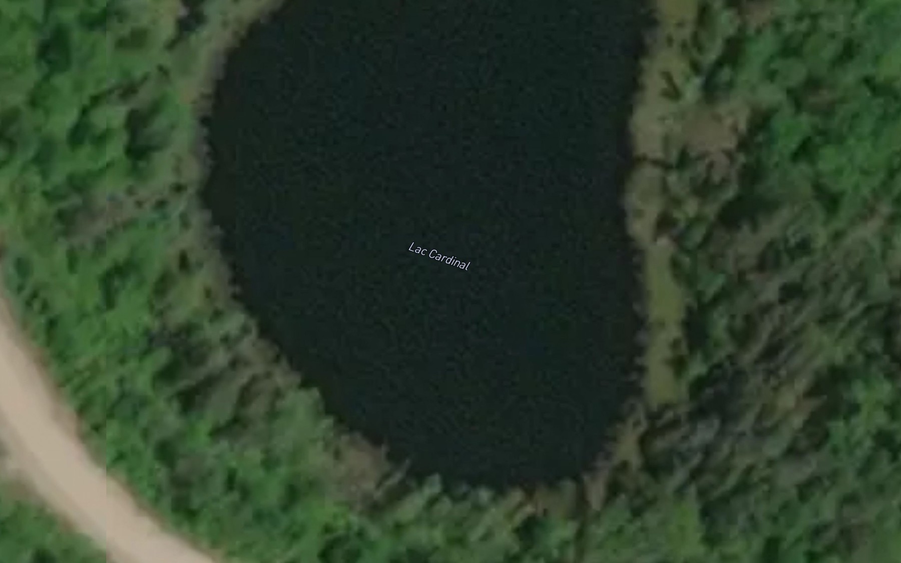 Satellite map of the Lac Cardinal