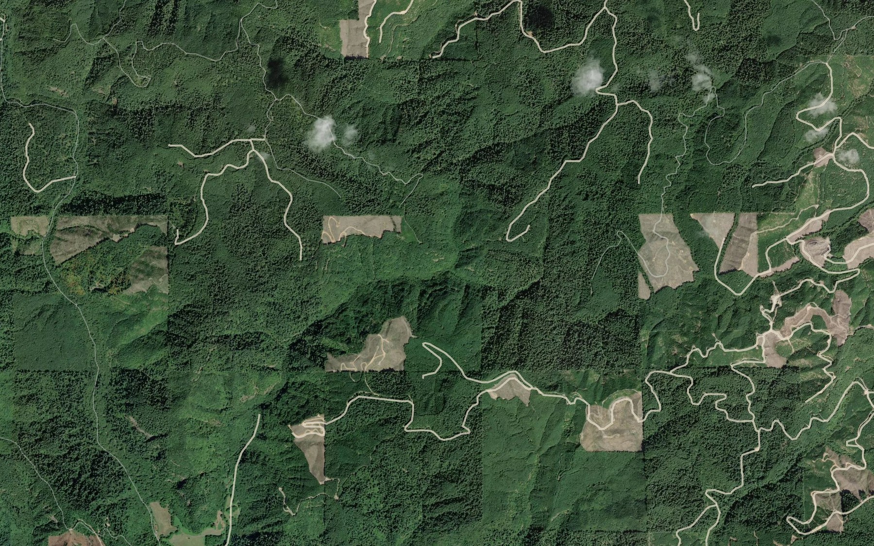 Satellite map of the Middle Fork Brummit Creek