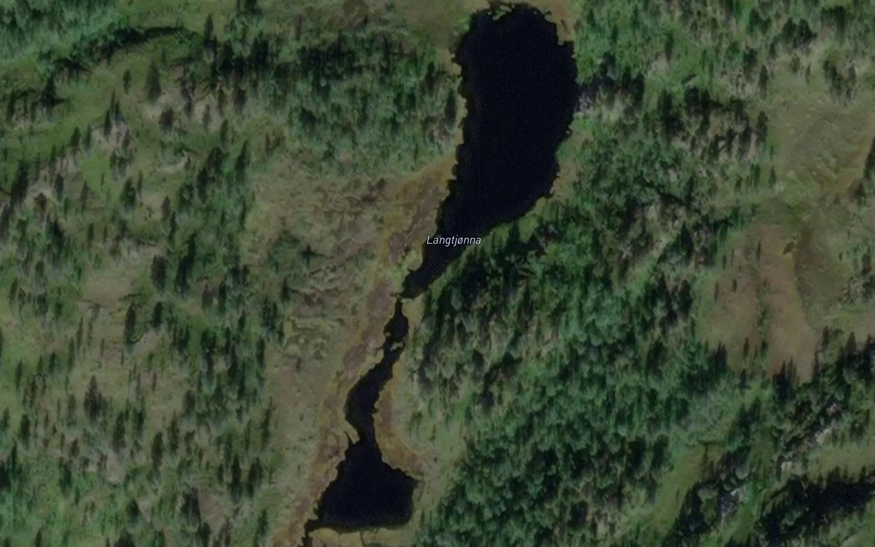 Satellite map of the Langtjonna