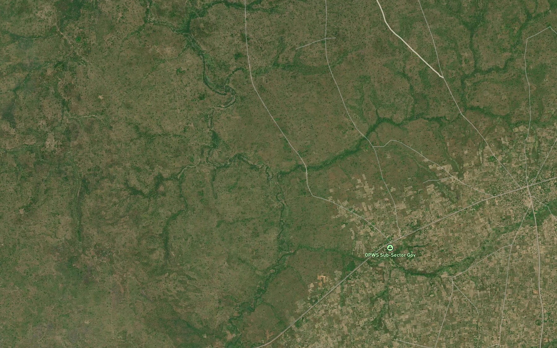 Satellite map of the River Tafa