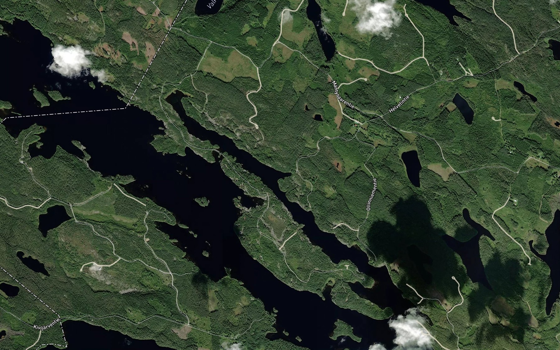 Satellite map of the Mantylahti
