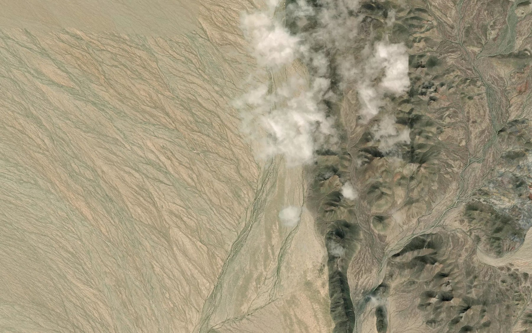 Satellite map of the Colton Wash