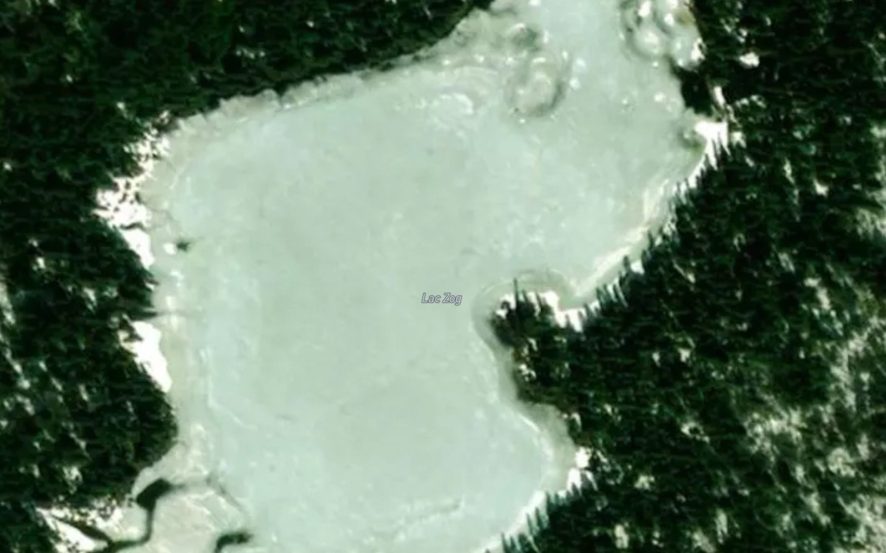 Satellite map of the Lac Zog