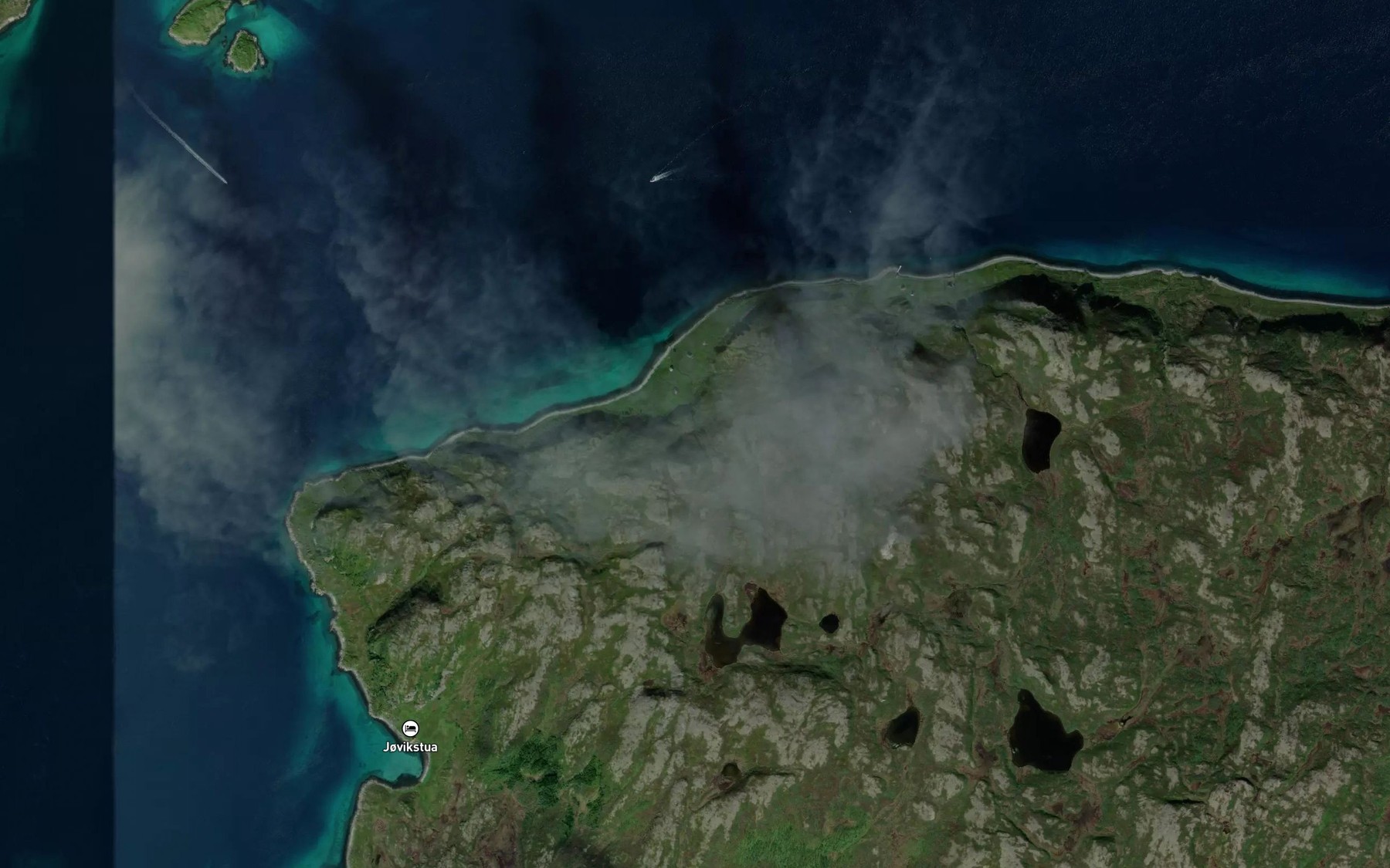 Satellite map of the Futjordelva