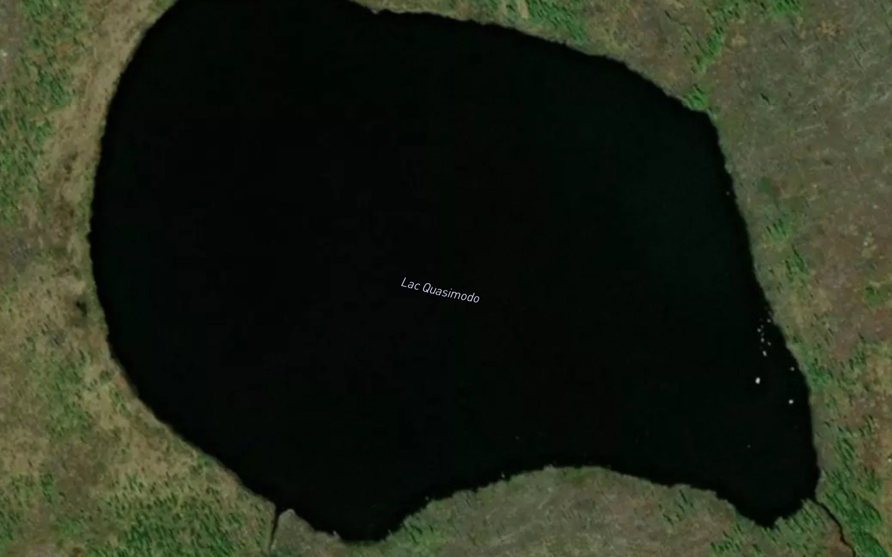Satellite map of the Lac Quasimodo