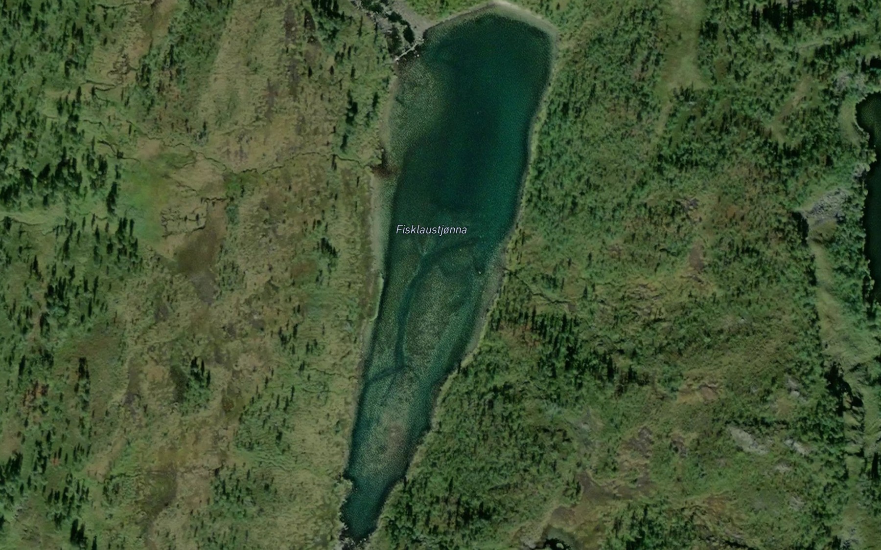 Satellite map of the Fiskeloystjorna