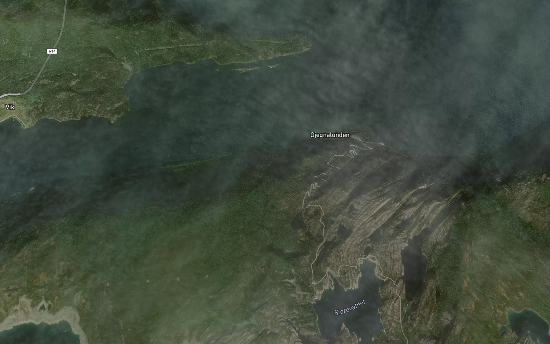 Satellite map of the Seidelva