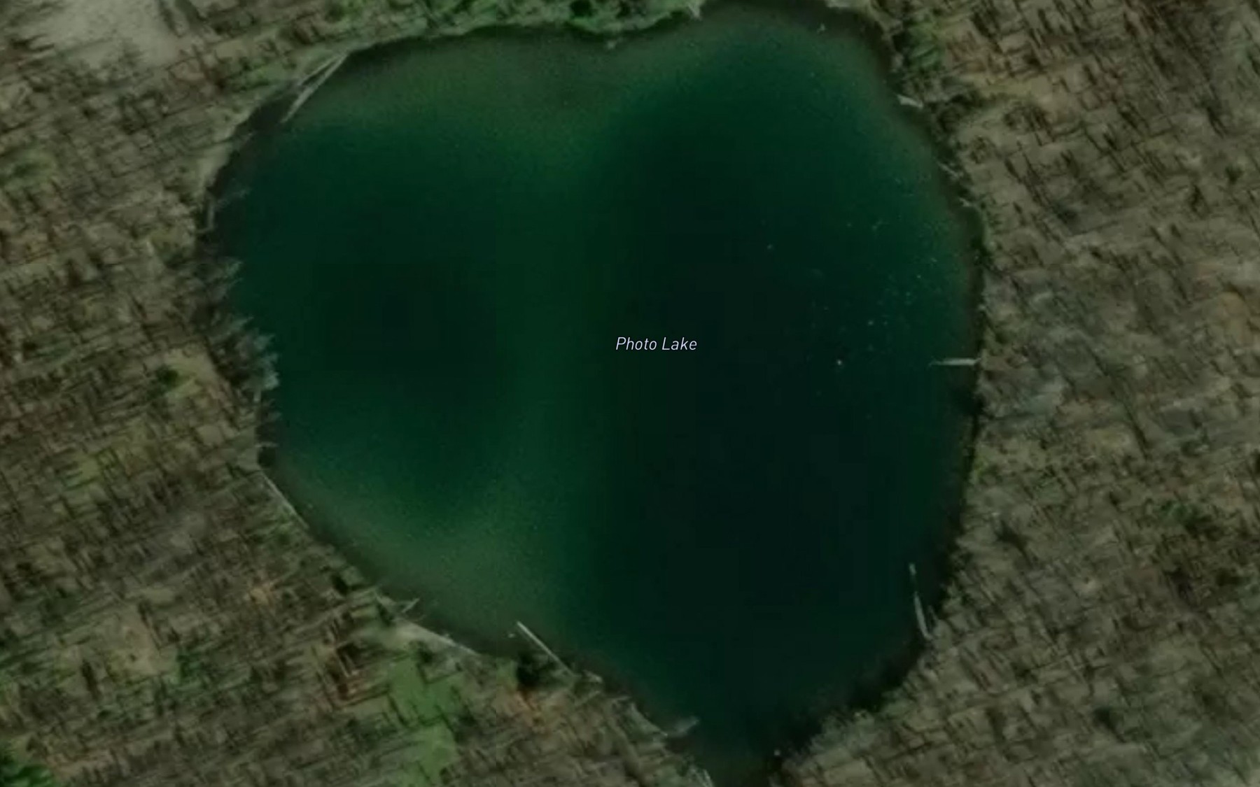 Satellite map of the Photo Lake