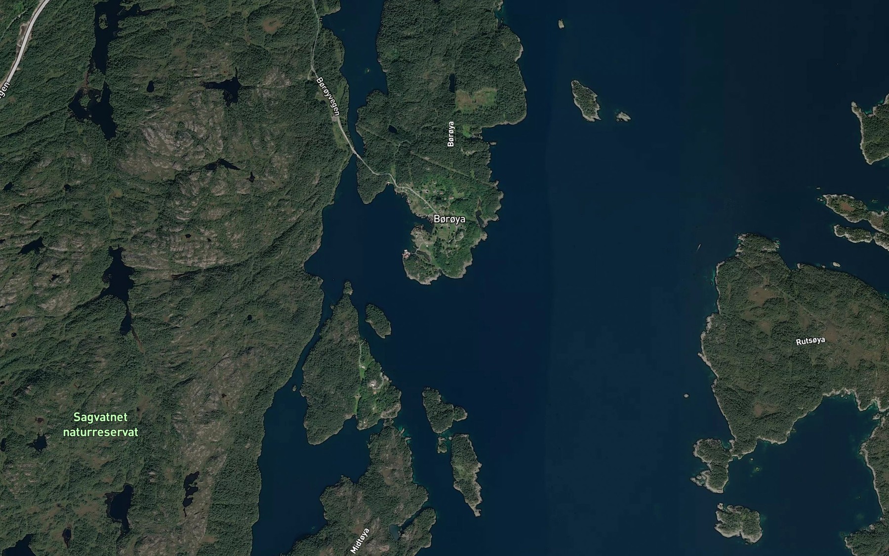 Satellite map of the Landsettevika
