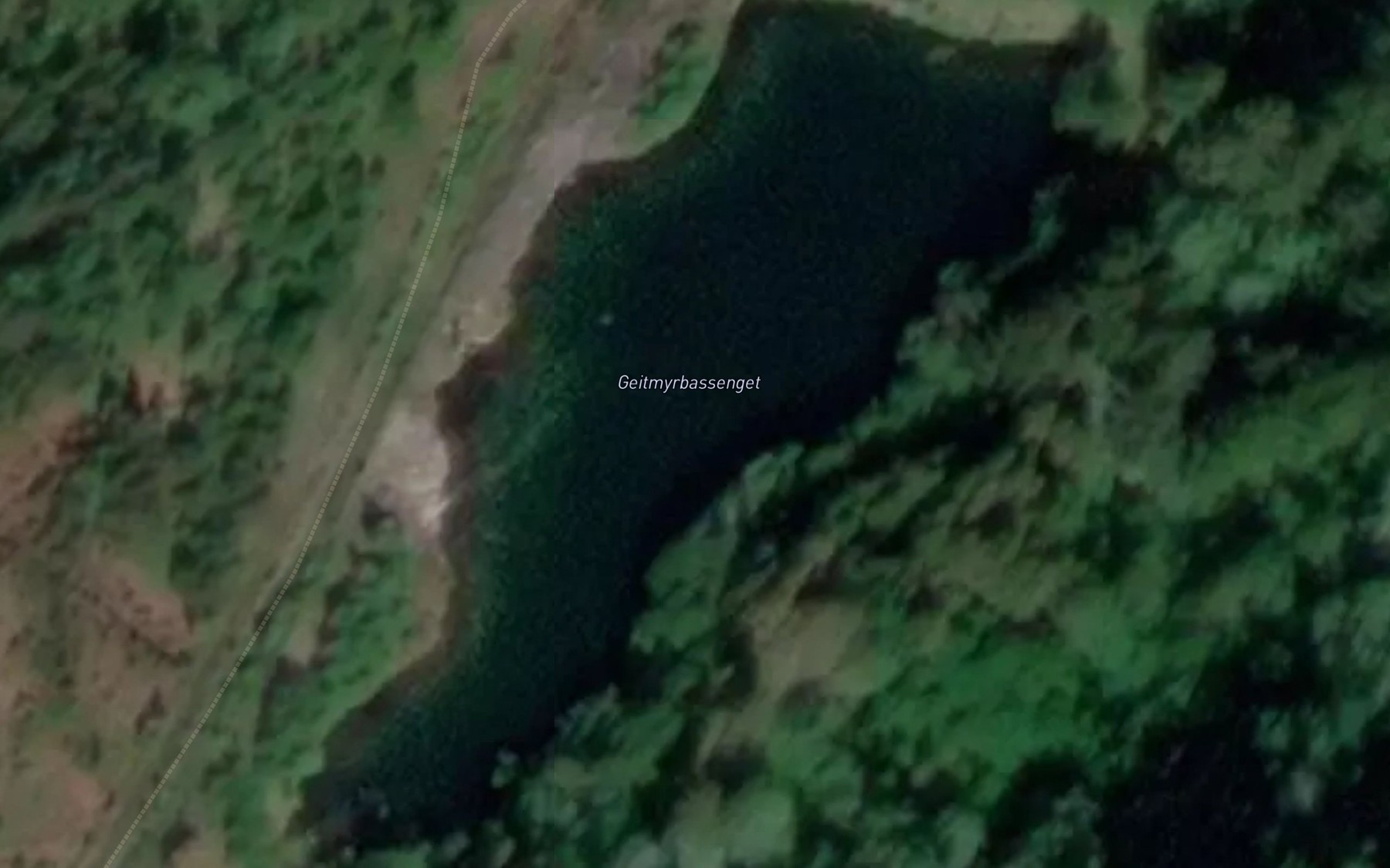 Satellite map of the Geitmyrbassenget