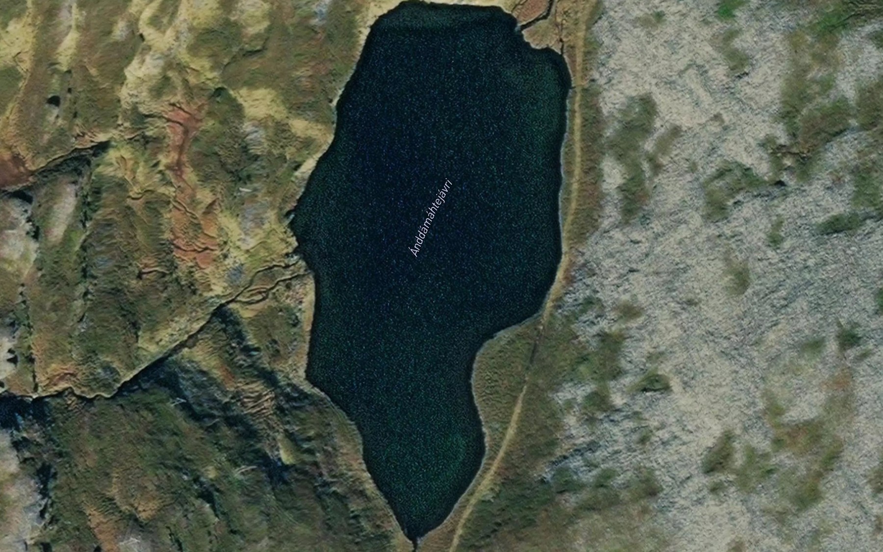 Satellite map of the Andamattejavri