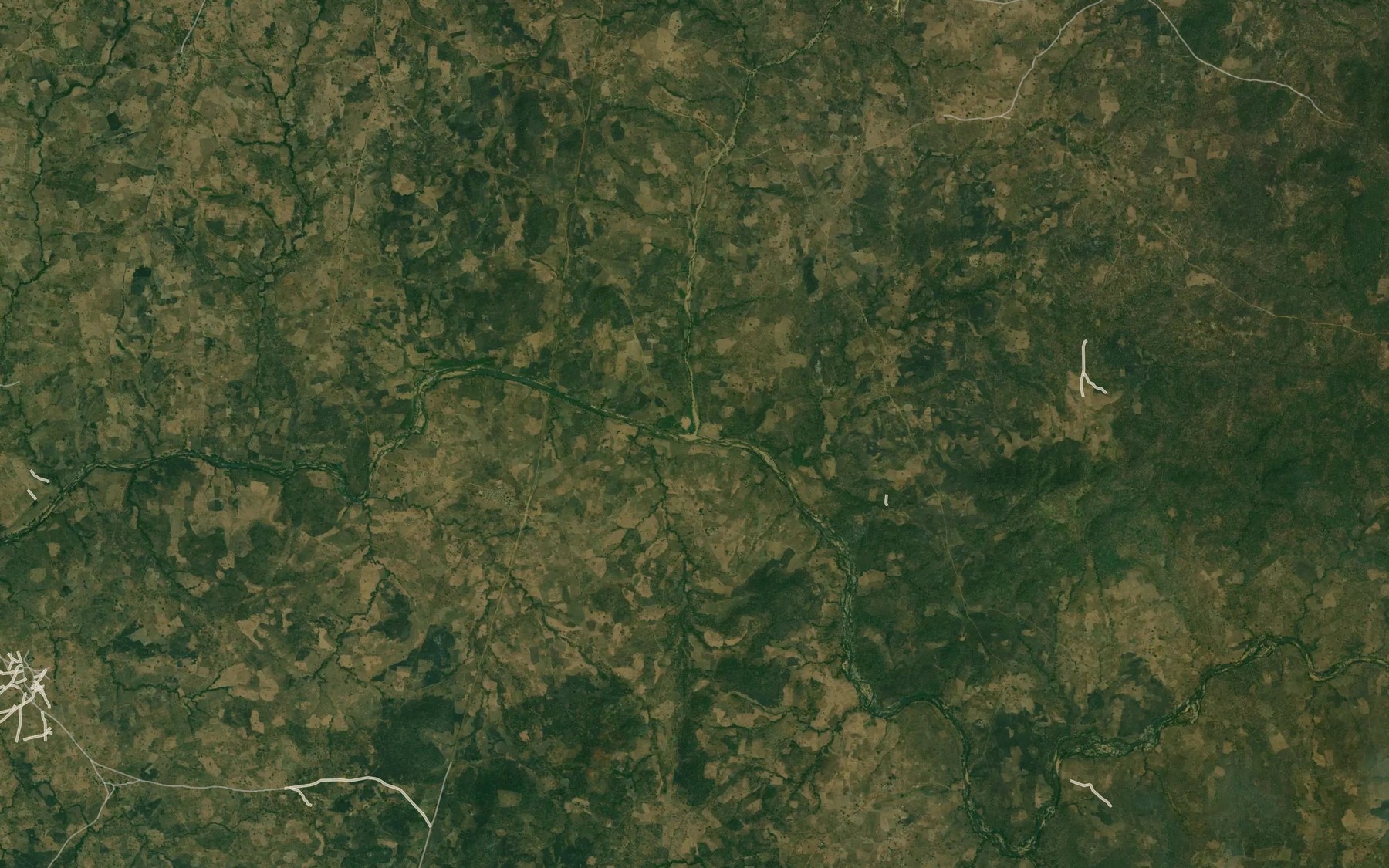 Satellite map of the River Daka