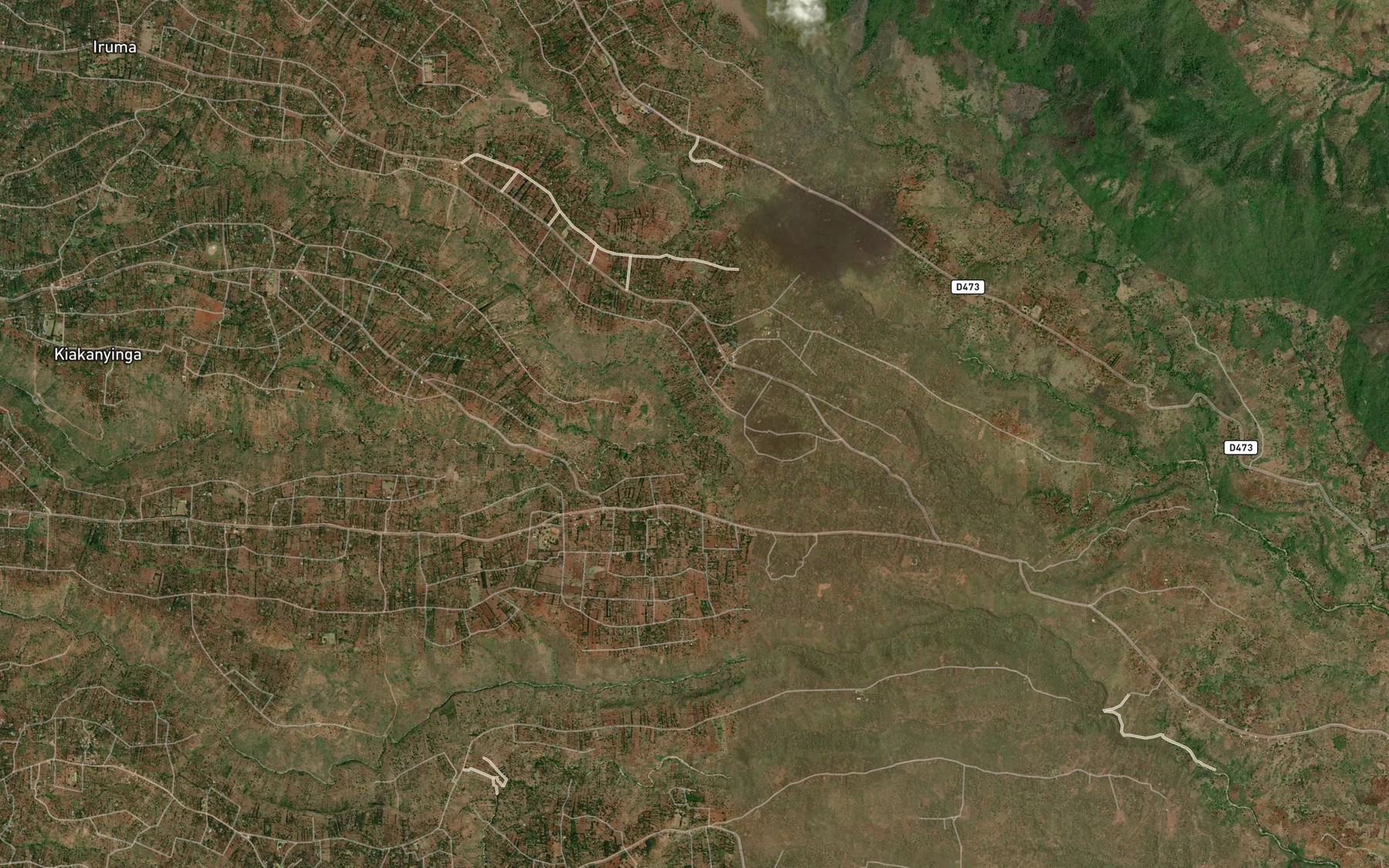 Satellite map of the Mara