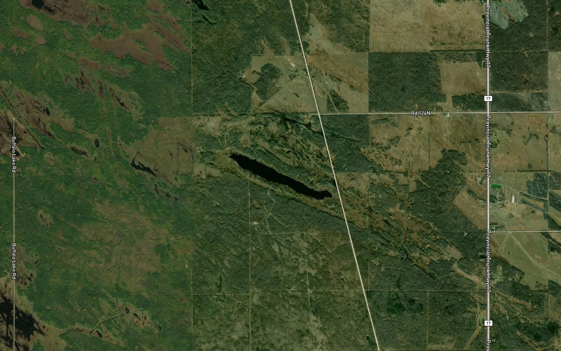 Satellite map of the Deep Lake
