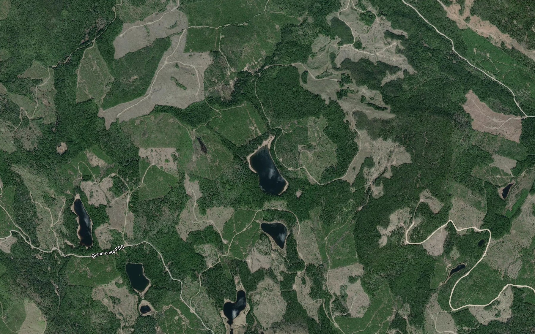 Satellite map of the Needmore Lake
