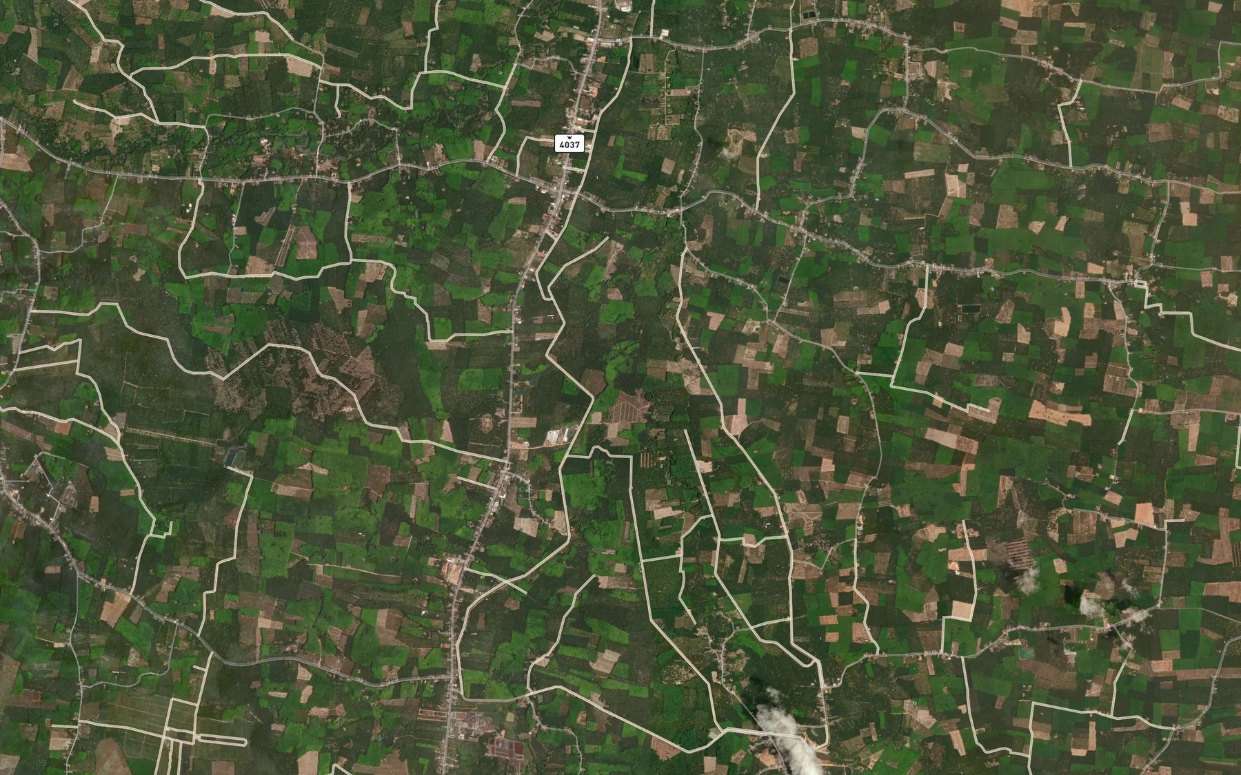Satellite map of the Khlong Sai Khao